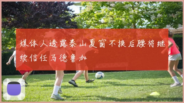 媒体人透露泰山夏窗不换后腰将继续信任马德鲁加